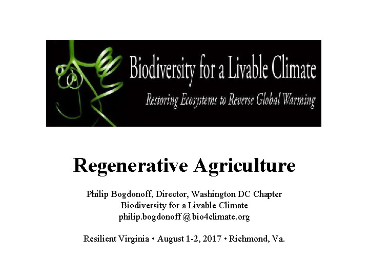 Click to launch Philip Bogdonoff Presentation