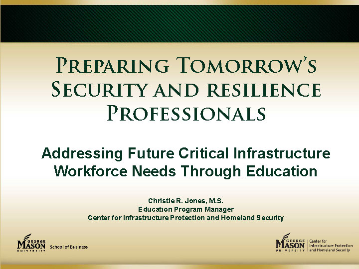 Click to launch Christie Jones Presentation